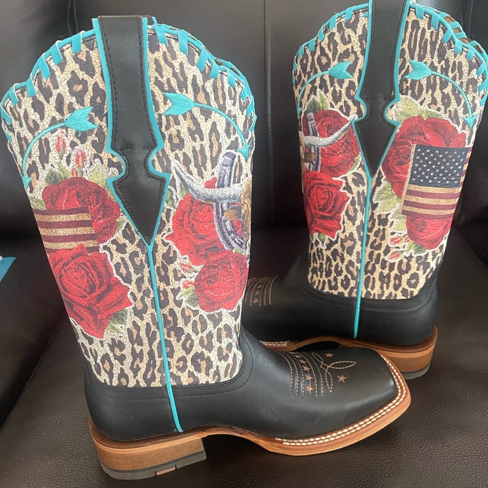 NEW Ariat Frontier Rodeo Quincy Western Boot RARE - Picture 3 of 14